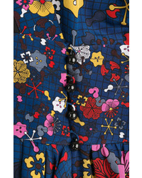 Kenzo Floor Length Printed Silk Maxi Dress