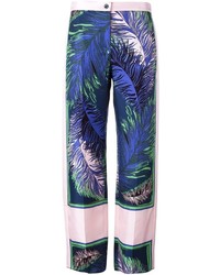 Emilio Pucci Feathers Print Trousers