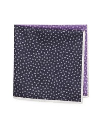 Nordstrom Patchwork Silk Pocket Square In Purple At