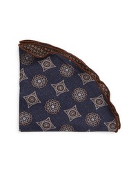 BUTTERFLY BOW TIE Reversible Silk Pocket Square In Black At Nordstrom