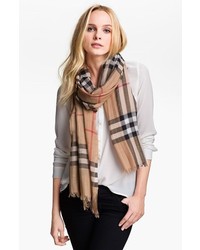 burberry wool and silk scarf