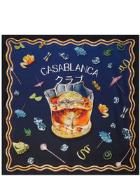 Casablanca Navy Casa Club Nuit Scarf