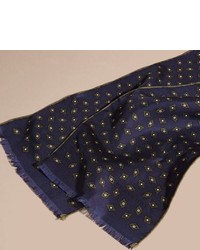 Burberry Tie Inspired Print Silk Scarf