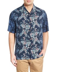 Tommy Bahama Uluru Fade Original Fit Floral Print Silk Camp Shirt