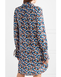 Tory Burch Kaylee Printed Silk Crepe Mini Dress
