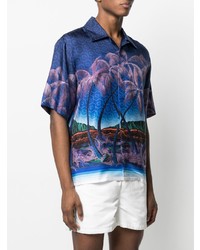 Casablanca Palm Tree Print Shirt
