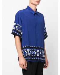 Etro Short Sleeve Silk Shirt