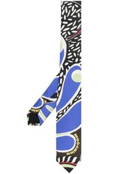 Moschino Abstract Print Silk Tie