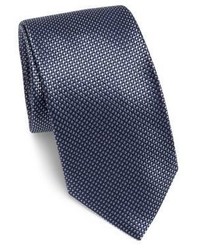 Brioni Azure Weave Printed Silk Tie