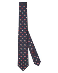 Gucci Gg Apple Silk Jacquard Tie