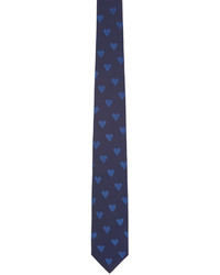 Burberry London Blue Heart Print Tie
