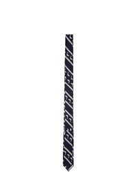 Thom Browne Navy Dolphin Icon Classic Tie