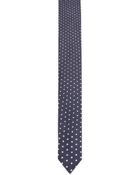 Neil Barrett Navy Dot Print Tie