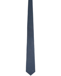 Gucci Navy Silk Horsebit Tie