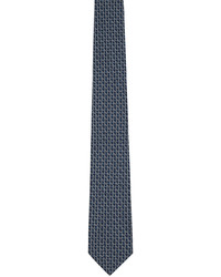 Salvatore Ferragamo Navy Silk Tie