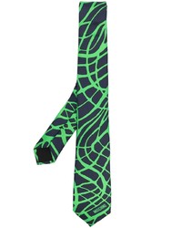Moschino Silk Abstract Print Tie