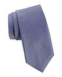 David Donahue Silk Tie In Charcoal At Nordstrom