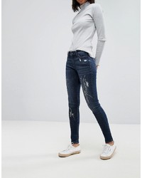 Esprit Paint Splat Skinny Jeans