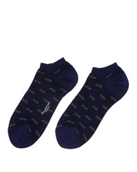 Ermenegildo Zegna Blue Iconic Triple X Socks