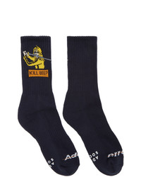 Ader Error Navy Beep Socks