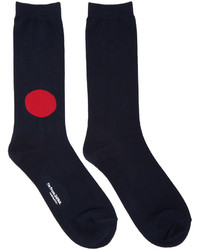 Blue Blue Japan Navy Japan Flag Socks