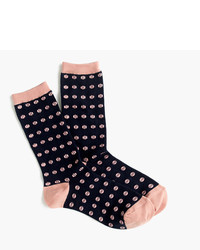 J.Crew Trouser Socks In Croquet Print