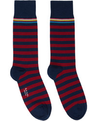 Paul Smith Two Pack Navy Red Marius Socks