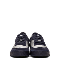 Comme Des Garcons SHIRT Navy And Silver Spalwart Edition Pitch Low Sneakers