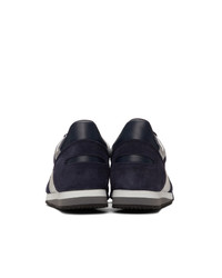 Comme Des Garcons SHIRT Navy And Silver Spalwart Edition Pitch Low Sneakers