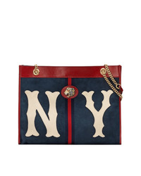 Gucci Large Tote With Ny Yankees Patch