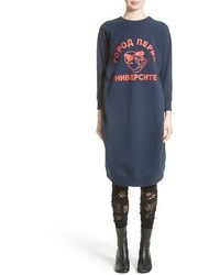 Junya Watanabe Graphic Sweatshirt Dress