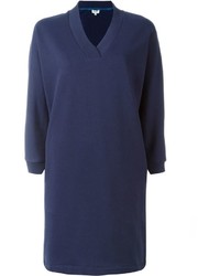 Kenzo Paris Print Sweatshirt Dress
