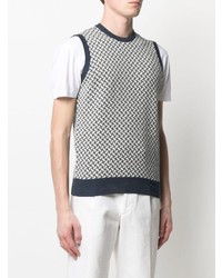 Drumohr Geometric Print Knitted Vest
