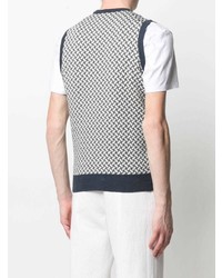 Drumohr Geometric Print Knitted Vest