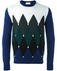 Ballantyne Diamond Intarsia Jumper