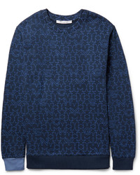 Givenchy Cuban Fit Printed Fleece Back Cotton Jersey Sweatshirt