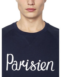 MAISON KITSUNÉ Parisien Printed Cotton Sweatshirt