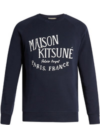 MAISON KITSUNÉ Palais Royal Print Cotton Sweatshirt