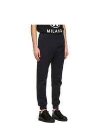 Moschino Navy Double Question Mark Lounge Pants