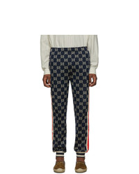 Gucci Navy Gg Jacquard Lounge Pants