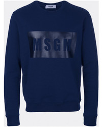 Navy Print Sweatshirt