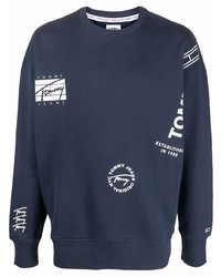 Tommy Jeans All Over Logo Print Sweatshirt