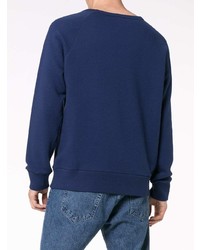 Gucci Blue Baby Print Logo Long Sleeve Cotton Sweatshirt