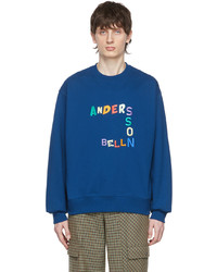 Andersson Bell Blue Cotton Sweatshirt