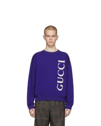 Gucci Blue Logo Sweatshirt