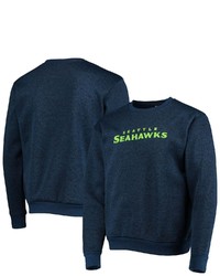 FOCO College Navy Seattle Seahawks Colorblend Pullover Sweater At Nordstrom