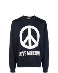 Love Moschino Logo Patch Sweatshirt