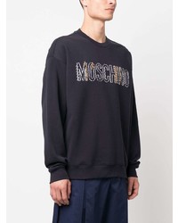 Moschino Logo Print Cotton Sweatshirt