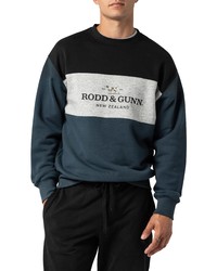 Rodd & Gunn Mount Wesley Colorblock Sweatshirt In Petrol At Nordstrom