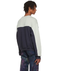 PALMER Navy Cotton Sweatshirt